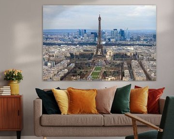 Eiffel Tower Paris from the Montparnasse Tower by Dennis van de Water