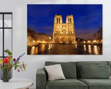 Notre-Dame rainy evening by Dennis van de Water