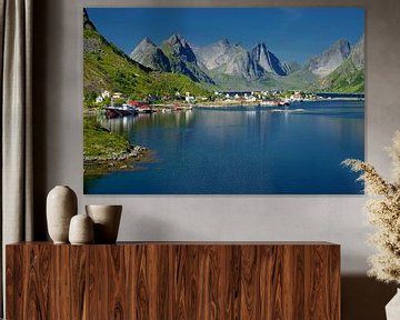 Reine, Lofoten, Noorwegen van Iris Heuer
