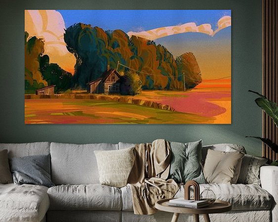 Example of the artwork in a room