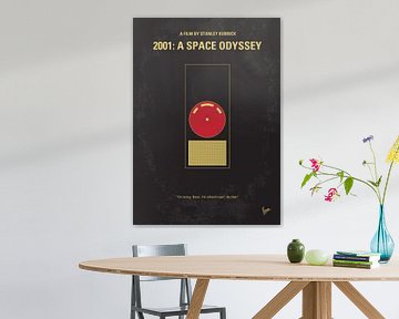 No003 My 2001 A space odyssey minimal movie poster