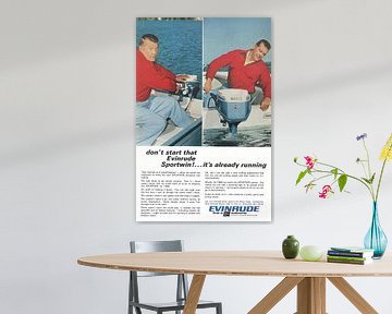 EVINRUDE RECLAME 60S van Jaap Ros