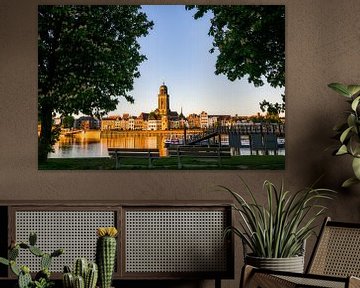 De Deventer skyline tijdens zonsondergang van Jaimy Leemburg Fotografie