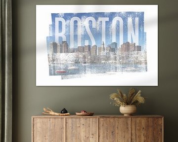 BOSTON Skyline | Vintage von Melanie Viola