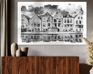 Dokkum Aquarel