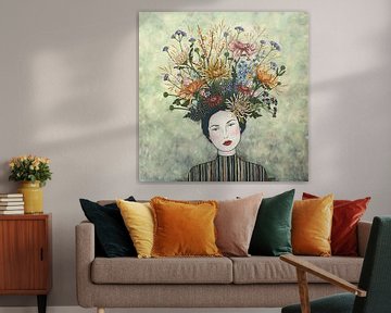 Bloemen in mijn gedachte (nr.2020-06) van Kris Stuurop