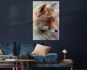 Portret van een vos van Marjolein van Middelkoop