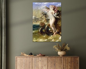 William Etty, Andromeda - Perseus komt haar te hulp - 1840 van Atelier Liesjes