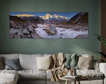 Mount Sefton & Hooker River Sunrise by Keith Wilson Photography