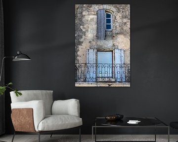 Fenêtres de la vieille ville de Lacoste en Provence sur Christian Müringer