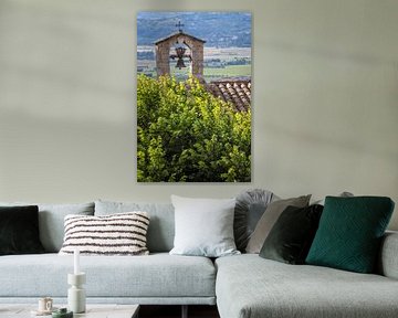 Old bell tower in Bonnieux in the Luberon, Provence by Christian Müringer