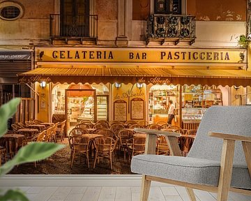 Cafe in der Altstadt von Capri, Italien von Christian Müringer
