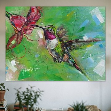 Hummingbird painting by Johannes