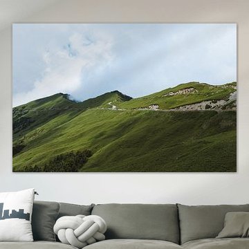 Hehuanshan, green mountain in the middle of the island of Taiwan