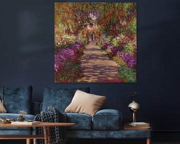 Een pad in de tuin van Monet, 1902, Claude Monet