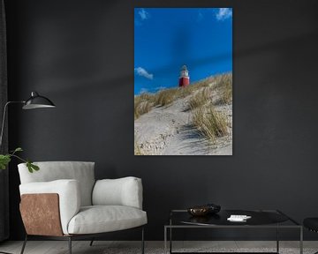 Der Leuchtturm von Texel steht tagsüber aufrecht von Texel360Fotografie Richard Heerschap