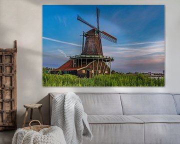 Molen bij de Zaanse schans van Jos van de Pas