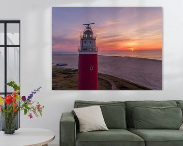 Lighthouse Eierland Texel Beautiful sunset by Texel360Fotografie Richard Heerschap