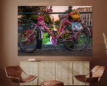 Flower bicycle in The Hague by Kevin Coellen