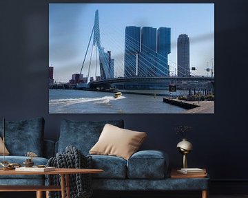 Skyline view Rotterdam van Alejandro Vivas