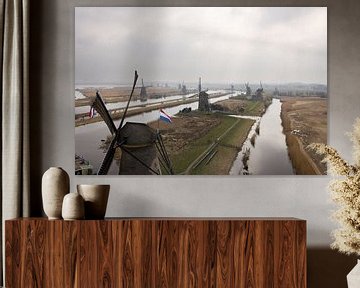 Windmolens van Kinderdijk van Hans Elbers