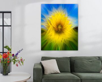 Sonnenblume abstrakt