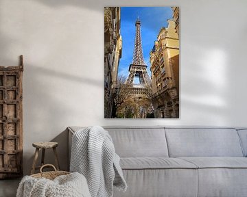Eiffeltoren Parijs vanuit de wijk van Dennis van de Water