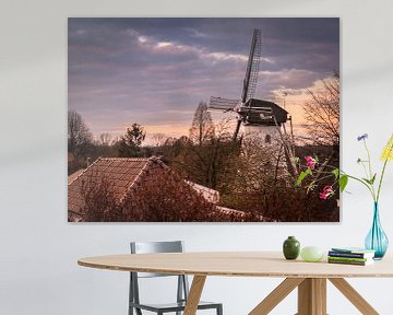 Moulin à vent néerlandais à Elden sur Anke de Haan