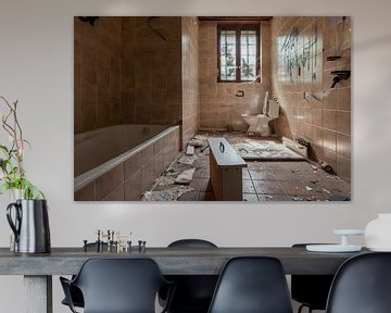 Vandalised bathroom van Andrew van der Beek