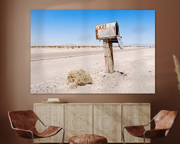 Brievenbus in Death Valley, USA van Lars-Olof Nilsson
