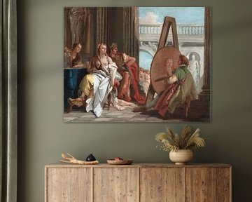 Giambattista Tiepolo, Alexander de Grote en zijn favoriete bijvrouw Campaspe in het atelier van Apel van Atelier Liesjes