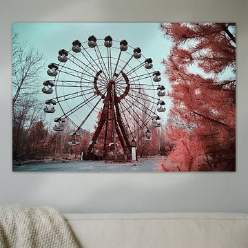 Riesenrad in Pripjat Infrarot