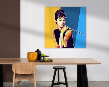 Audrey Hepburn Pop-Art-Malerei von Kunst Company