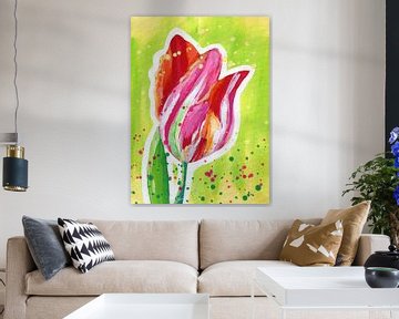 Une tulipe puissante sur ART Eva Maria