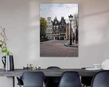 Amsterdam Keizersgracht met Leidsegracht van Lorena Cirstea