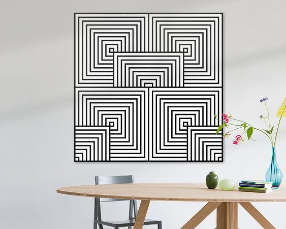 Example of the artwork in a room