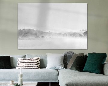 Misty lake van Max ter Burg Fotografie