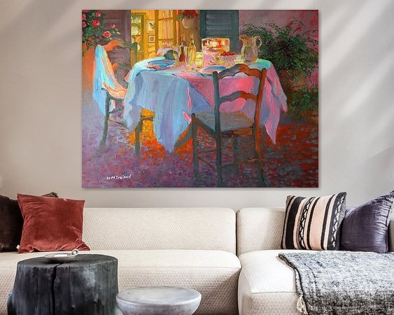 Example of the artwork in a room