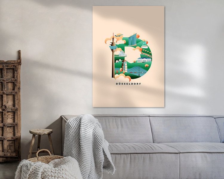 Example of the artwork in a room