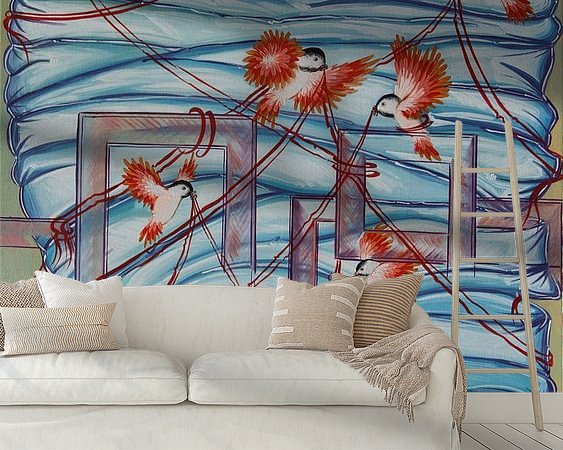 Example of the artwork in a room