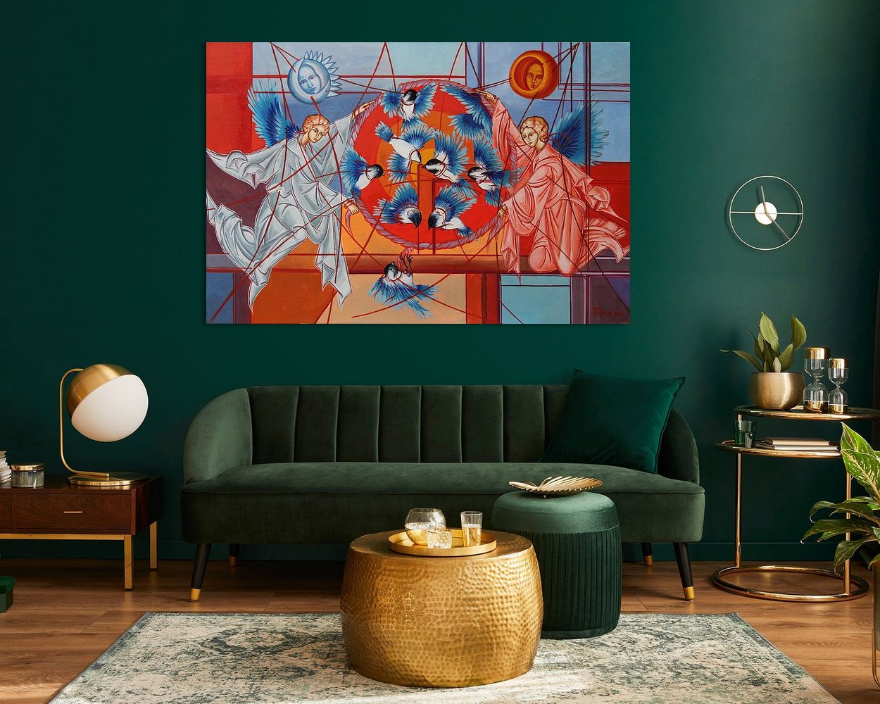 Example of the artwork in a room