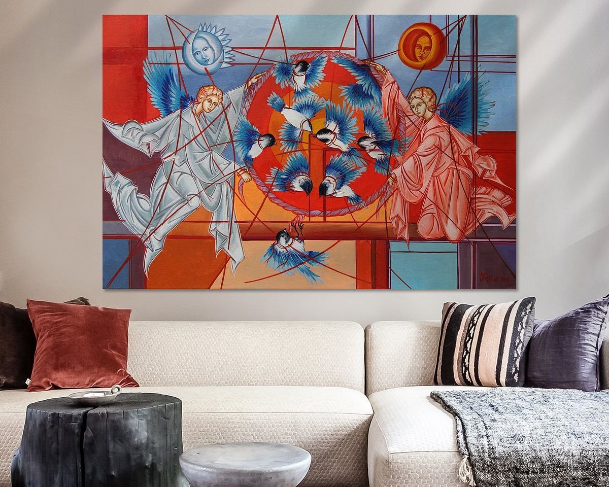 Example of the artwork in a room