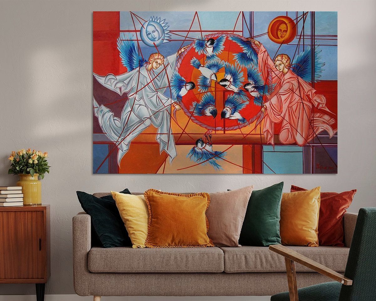 Example of the artwork in a room