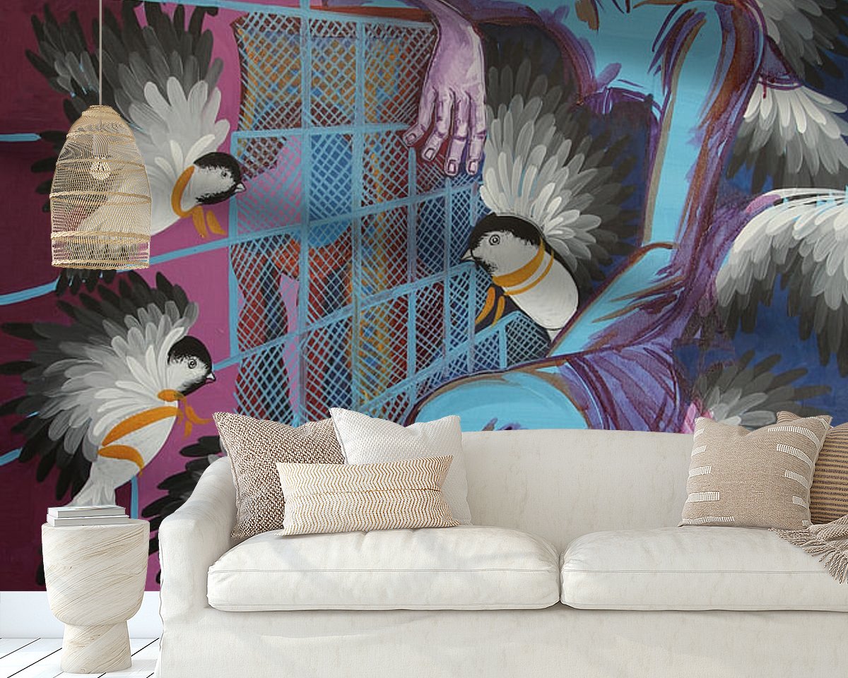 Example of the artwork in a room