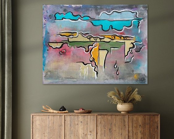 Example of the artwork in a room