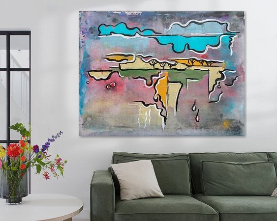 Example of the artwork in a room