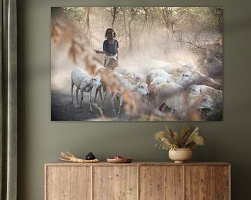 Girl coming home with her goats | Ethiopia by Photolovers reisfotografie