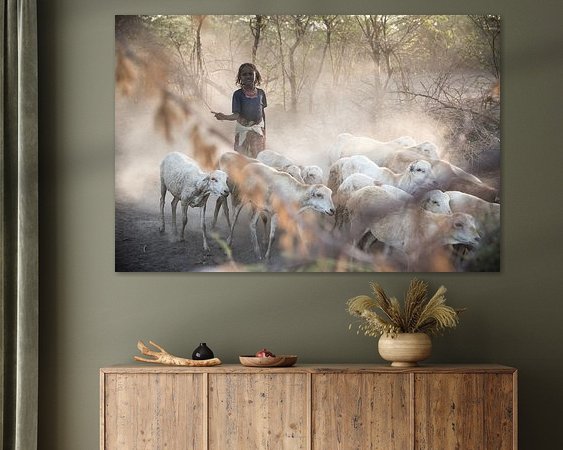 Example of the artwork in a room
