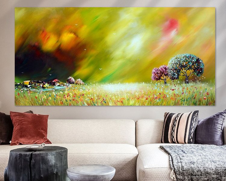 Example of the artwork in a room