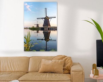 De windmolens in Kinderdijk. van Henk Van Nunen Fotografie